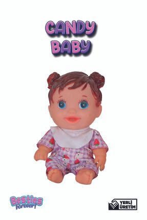Candy Baby - 24cm Oyuncak Et Bebek - Renkli Saçlar Ve Kıyafetler