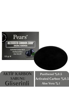 Gliserinli Aktif Karbon Sabunu Beyazlatıcı 120 gr - Activated Carbon Soap With Glycerine 120gr
