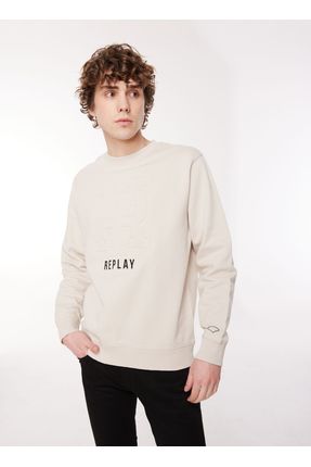 Replay Bisiklet Yaka Bej Erkek Sweatsh rt M6716 012 Plat num Fiyat Yorumlar Trendyol