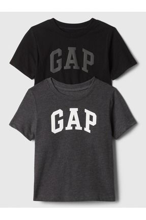 Erkek Bebek Siyah Gap Logo 2'li T-Shirt Seti