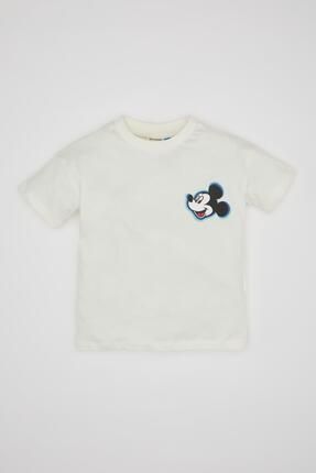 Erkek Bebek Disney Mickey & Minnie Bisiklet Yaka Kısa Kollu Tişört C5341a524sm