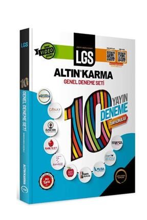 2024 LGS 8. Sınıf 10 Farklı Yayın 10 Deneme Tüm Konular Sorular Tamamı Video Çözümlü Altın Karma