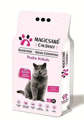 Magic Sand Cat Litter Pudralı Ince Taneli Kedi Kumu 5 Lt.