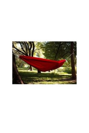 Relax İpek Hamak Kamp Hamak Kırmızı Renk Kamp Bahçe Piknik Yazlık