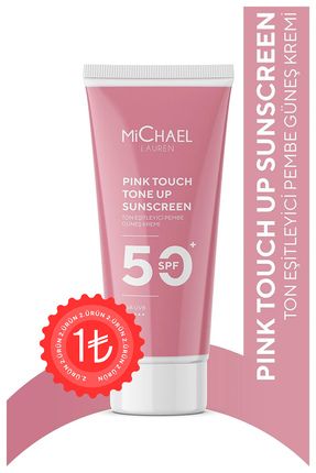Cilt Tonu Eşitleyici Pink Touch SPF 50+ Pembe Yüz Güneş Kremi PA++++ 50 ML