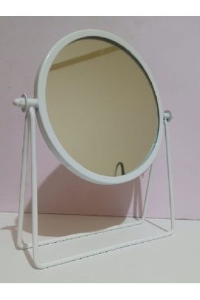 Metal Beyaz Makyaj Aynası Orta Parlak Beyaz Makyaj Aynası