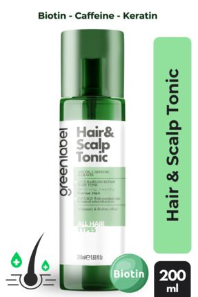 Biotin Keratin Içeren Saç Toniği Saç Derisi Güçlendirici Ve Dökülme Karşıtı Hair Scalp Tonic 200ml.