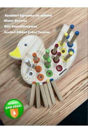 Montessori Ördek Bultak Ahşap Eğitici