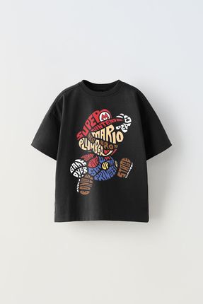 Erkek Çocuk Oversize Super Mario Baskılı Tişört T-Shirt