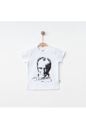 Atatürk Baskılı Beyaz T-Shirt