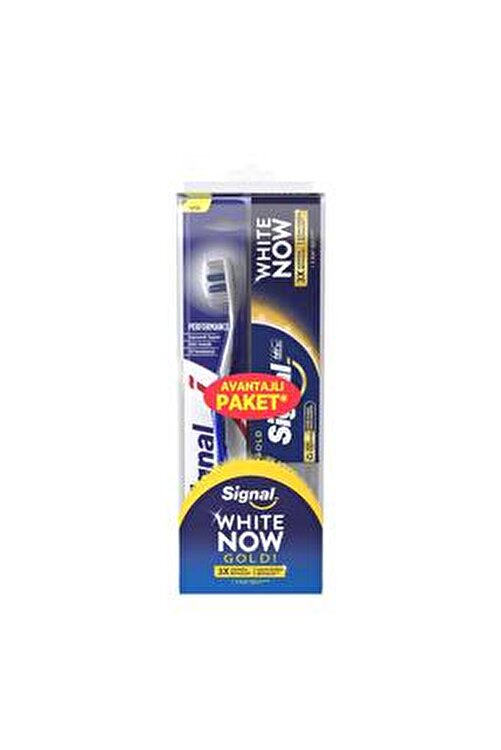 White Now Diş Macunu Gold 75 ml Diş Fırçası Performans