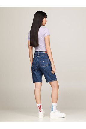 Tommy Hilfiger Harper High Rise Denim Bermuda Shorts Fiyat Yorumlar Trendyol