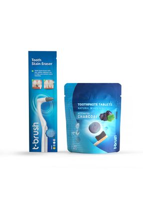 Beyazlatıcı ve Diş Silgisi & Beyazlatıcı Aktif Karbonlu Diş Macunu Tableti