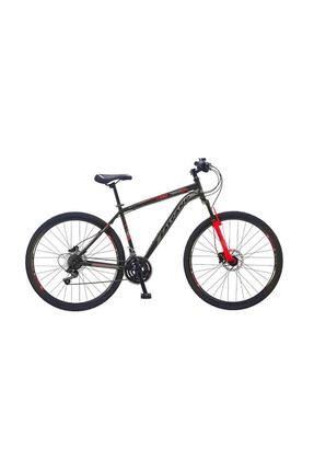 City Lion HD 28 Jant 21 Vites 19 Kadro Şehir Bisikleti Mat Siyah Kırmızı Trekking Bisikleti