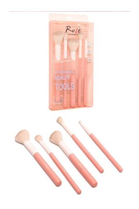 Bambu Saplı 5'li Pro Makyaj Fırçası Seti - Makeup Brush Set