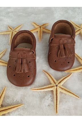 Hediyelik Hakiki Deri Bebek Çocuk Patik Makosen Ayakkabısı (BEDEN ÖLÇÜSÜ AÇIKLAMADA)