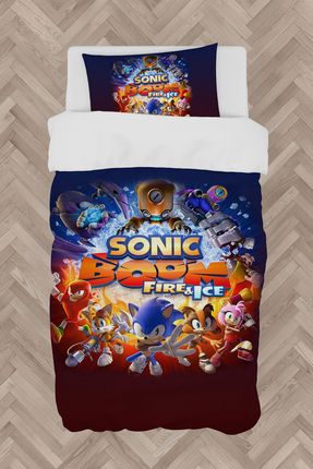 BEBEK VE ÇOCUK ODASI Sonic Boom Desenli Nevresim Takımı