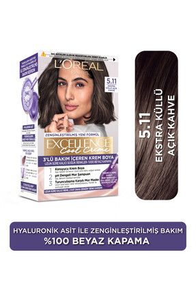 L’oréal Paris Excellence Cool Creme Saç Boyası – 5.11 Ekstra Küllü Açık Kahve