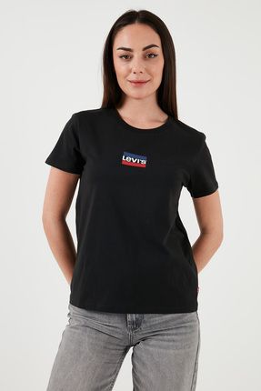 Levi s THE PERFECT TEE CORE MINI SPORTSWEAR LOGO CAVIAR