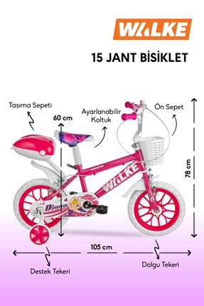 Mito 15 Jant Çocuk Bisikleti Pembe