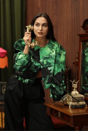 LaGrace Fleur Designer Bomber Ceket
