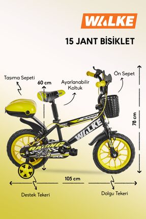 Mito 15 Jant Çocuk Bisikleti Sarı