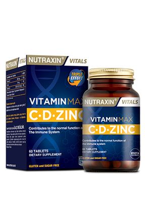 Vitamin Max C D Zinc 60 Tablet