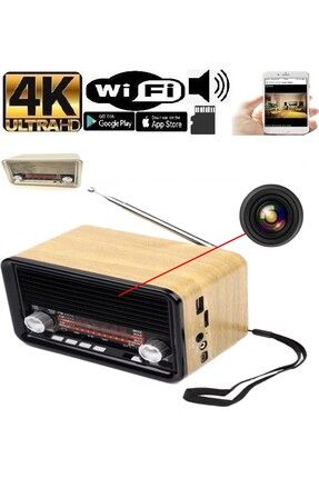 4k Radyo Gizli Wifi Kamera Kesintisiz Canlı Izleme Ve Kayıt