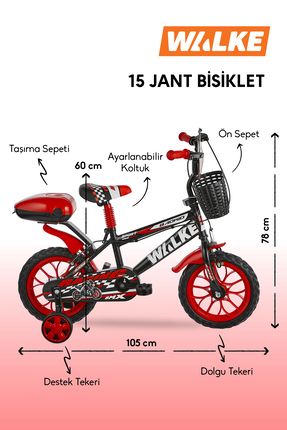 Mito 15 Jant Çocuk Bisikleti Kırmızı