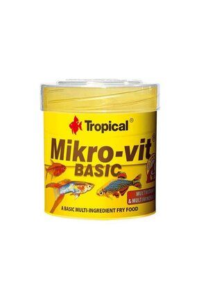 Mikro-Vit Basic Yavru Balıklar için Temel Yem Balık Yemi 50 Ml 32 Gr - 5900469776025