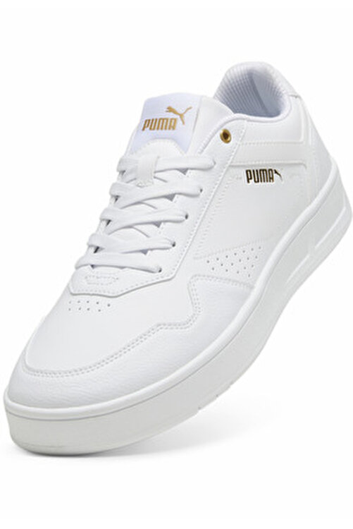 puma sneakers gold and white