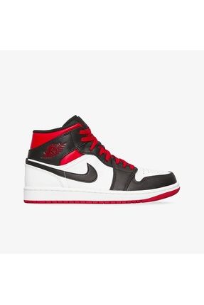 Air jordan 1 mid black gym red white outlet