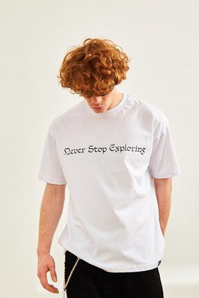 Danger Erkek Yaz Ve At Bask l Oversize T shirt Beyaz Fiyat Yorumlar Trendyol