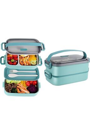 1200ml Bento Lunch Box Ofis-okul Için Yeni Nesil Sefer Tası Paslanmaz Çelik Renk Karışık Gönderilir