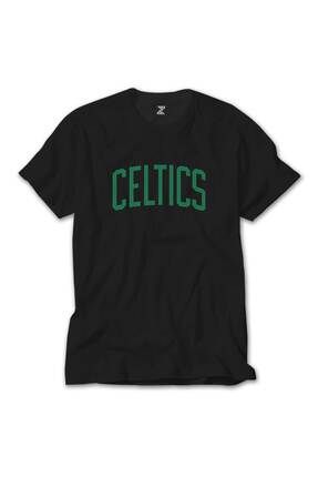 Boston Celtics Yazı Siyah Tişört