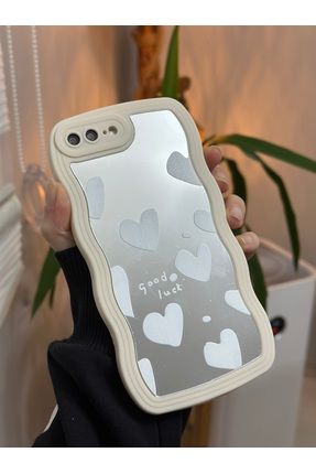 IPhone 7 Plus - 8 Plus Uyumlu Aynalı Kalp Model Silikon Kılıf