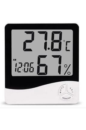 Dijital Termometre Sıcaklık Ve Nem Ölçer Masa Saati Alarm