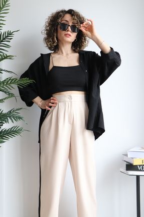 Pantalon style palazzo shop