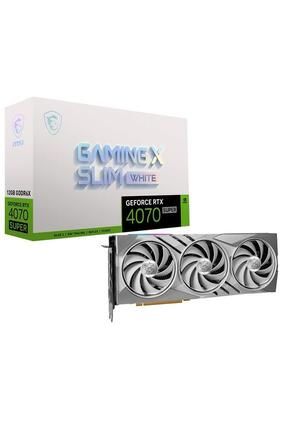 RTX4070 SUPER 12GB 12G GAMING X SLIM WHITE GDDR6X 192bit HDMI DP PCIe 16X v4.0