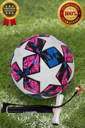 Şampiyonlar Ligi Istanbul Yıldızı Özel Tasarım Futbol Topu 400 gram Maç Ve Antreman Topu Pompa