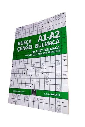 Rusça Çengel Bulmaca A1-A2 Rusça Kelime Öğreten Bulmaca Kitabı