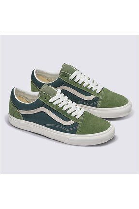 Forest green old skool vans deals