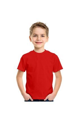 Kırmızı Çocuk Tişört unisex