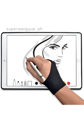 ® Grafiker Çizim Eldiveni Kara Kalem Dijital Grafik Işleri 3 Parmaklı Eldiven