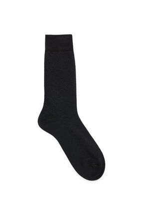 Monogram desenli normal boy çorap