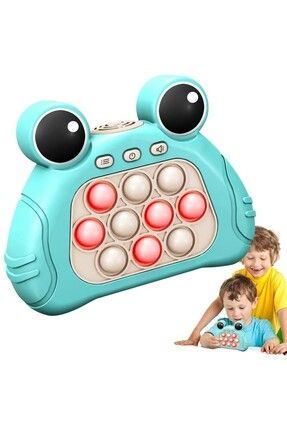 Popit Işıklı Oyun Stres Giderici Çocuk Fidget Kabarcık Elektronik Hızlı Quiçk Push Yeşil