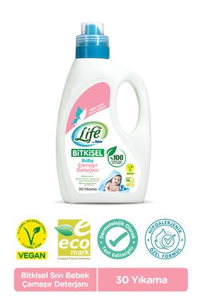 Bitkisel Baz Vegan Sıvı Bebek Çamaşır Deterjanı 1500 ml