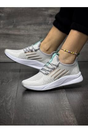 Unisex Beyaz Günlük Ortopedik Yumuşak Taban Günlük Sneaker NK0916