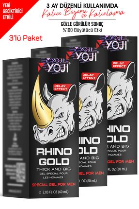 Rhino Gold Thıck And Big 60ml Krem Penı.s Büyütücüyj3 Kalınlaştırıcıyj3 Uzatıcıyj3 3kt Yoj3lü