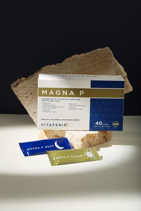Magna P Magnezyum Ve Vitamin B6 Içeren 40 Saşe Takviye Edici Vegan Gıda